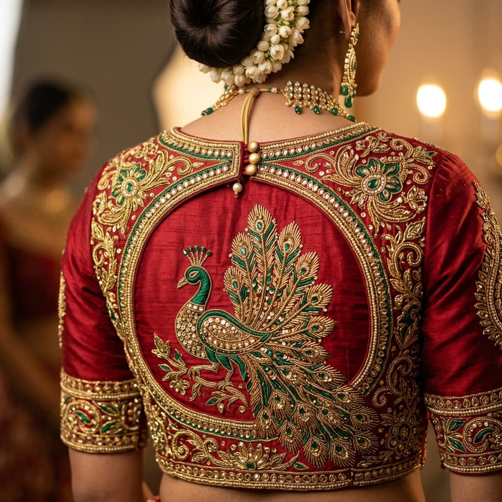 Peacock Bridal Blouse