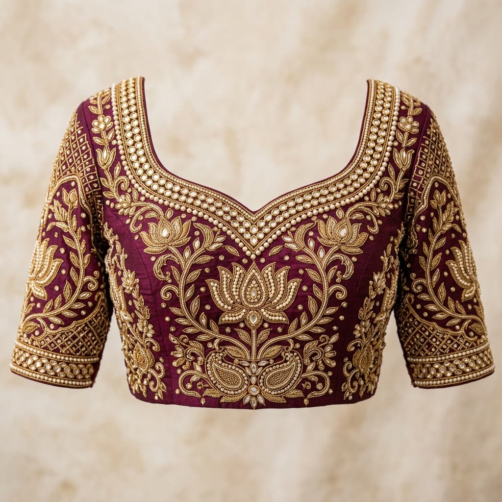 Kundan Work Blouse