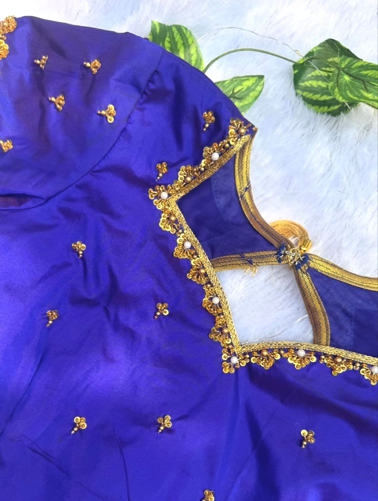 Heritage Mustard Zardosi Blouse